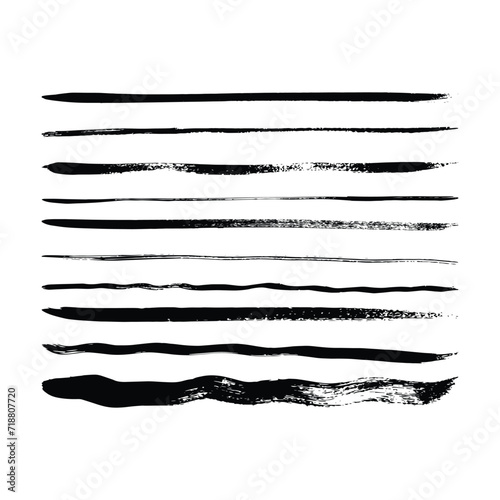 Wallpaper Mural Brush line, grunge element icon hand drawn stroke for creative design and illustration Torontodigital.ca