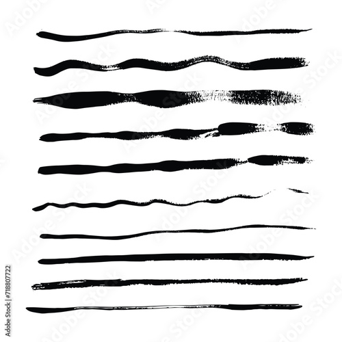 Wallpaper Mural Brush line, grunge element icon hand drawn stroke for creative design and illustration Torontodigital.ca