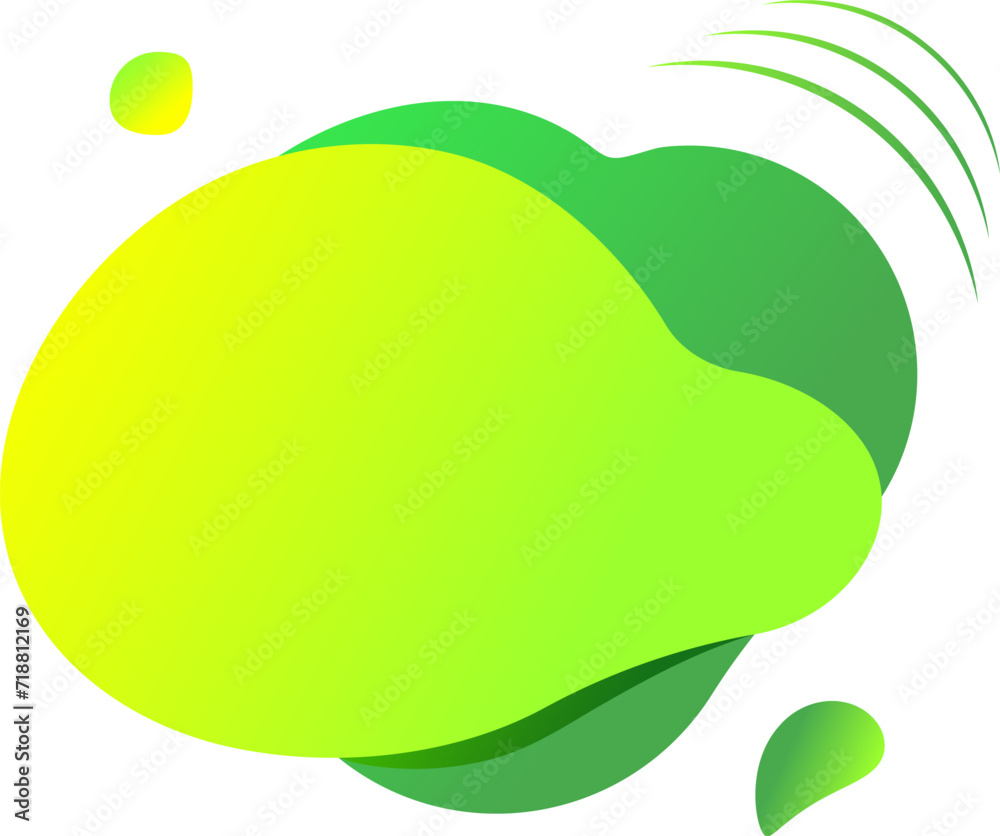 vector abstract fluid liquid elements with gradient neon colors, offer, speech bubble, yellow, green vector abstract fluid liquid elements with gradient neon colors, offer, speech bubble, yellow, green