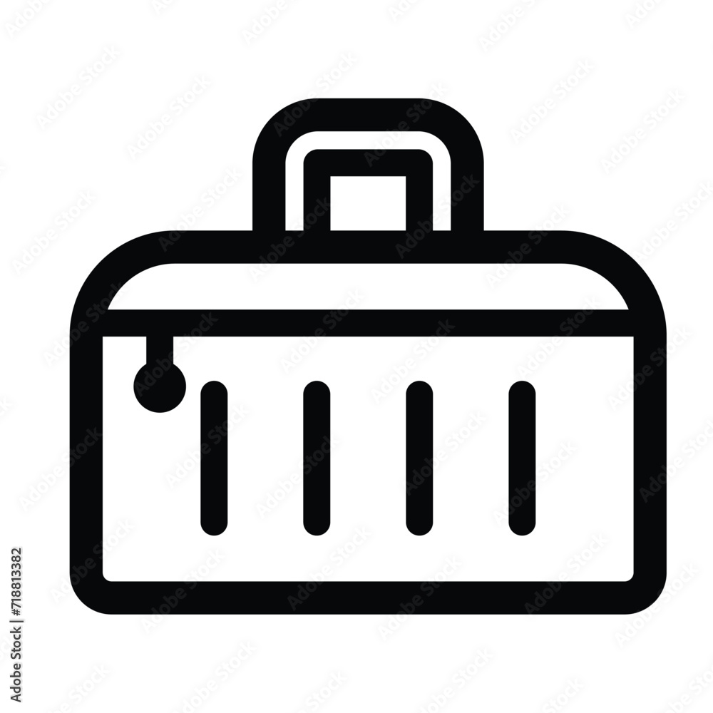 travel bag icon. Vacation, biggage and luggage symbol travel bag icon. Vacation, biggage and luggage symbol