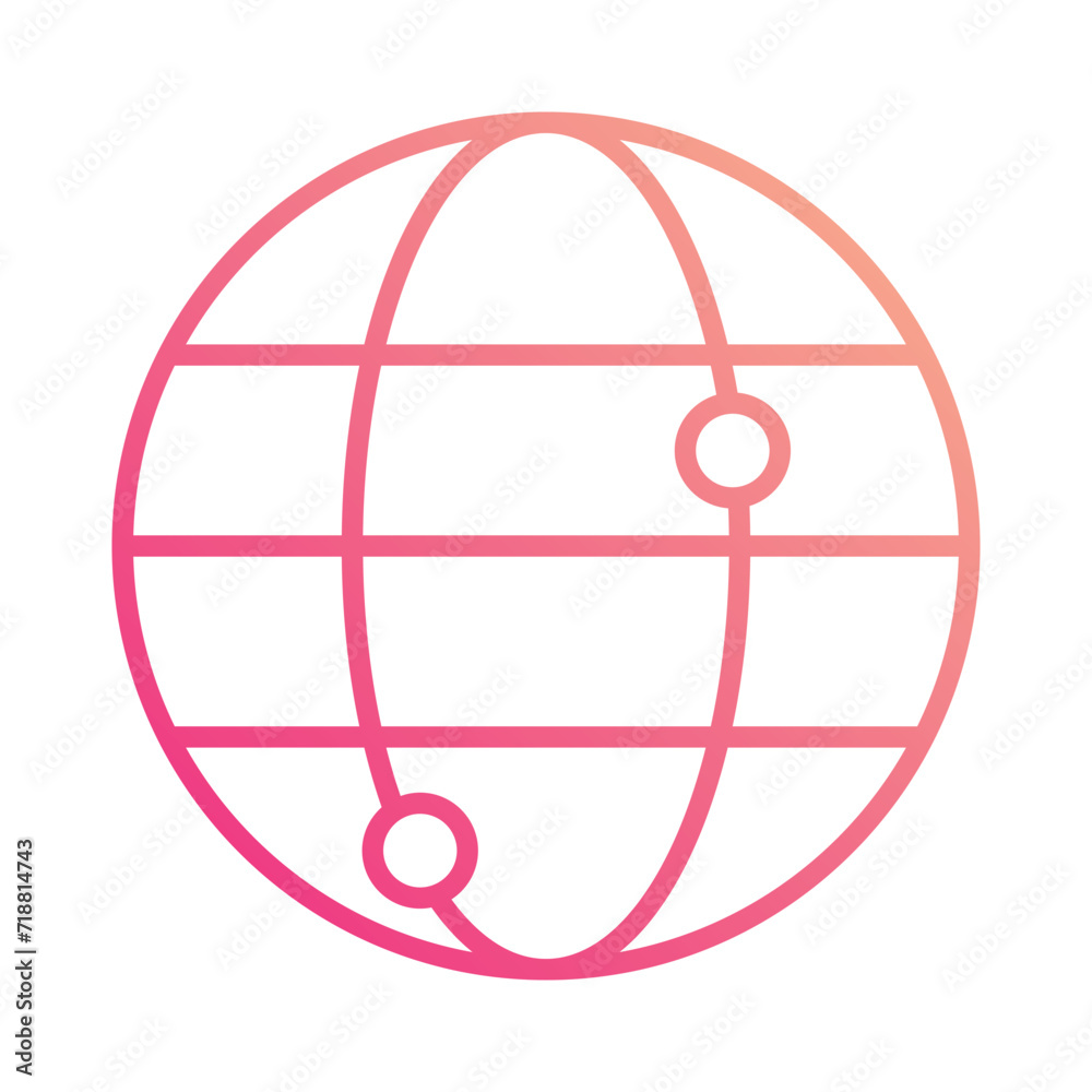 Globe icon isolate white background vector stock illustration Globe icon isolate white background vector stock illustration