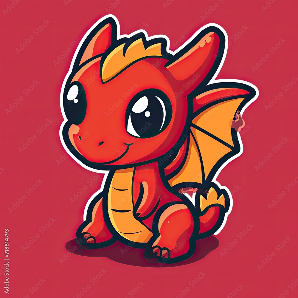 make simple logo of chi bi dragon