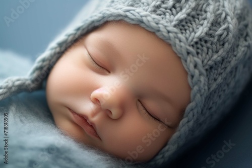 Newborn baby boys closeup portrait photo © Amer