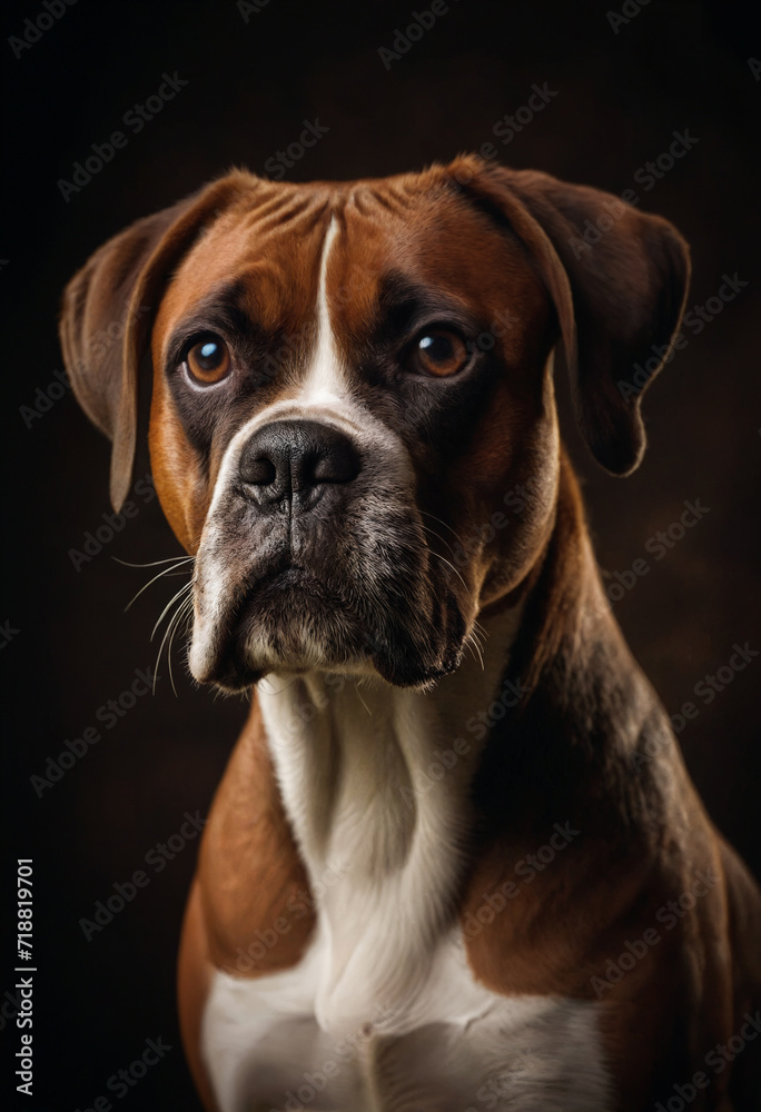 Portrait of Boxer dog