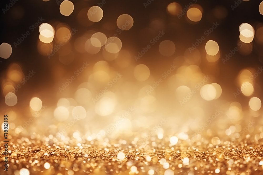 Abstract Gold Glitter Bokeh Background Defocused Abstract Gold Glitter Bokeh Background Defocused