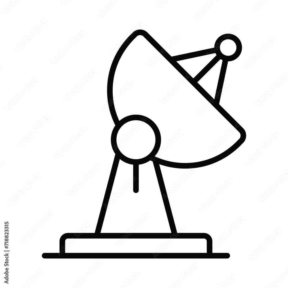 Radar icon isolate white background vector stock illustration Radar icon isolate white background vector stock illustration
