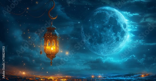 Moonlit Night: A Dreamy Lunar Experience Generative AI
