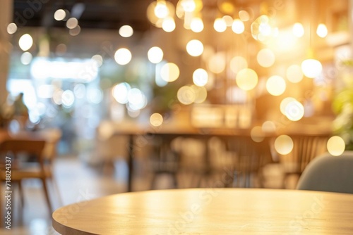 Abstract blur furniture department store showroom interior with bokeh light background © Khalif