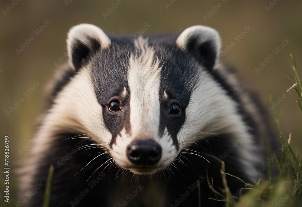 A Badger portrait wildlife photography A Badger portrait wildlife photography