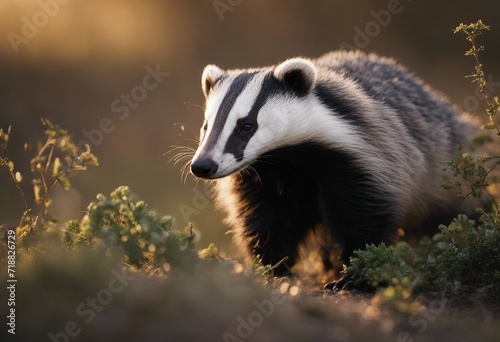 A Badger portrait wildlife photography © ArtisticLens