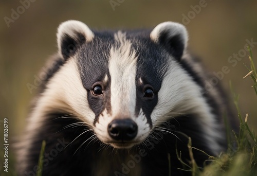 A Badger portrait wildlife photography © ArtisticLens