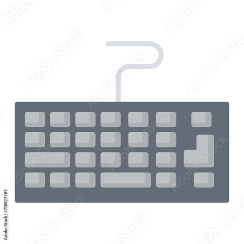 Keyboard icon vector image. Can be used for Electric Circuits.