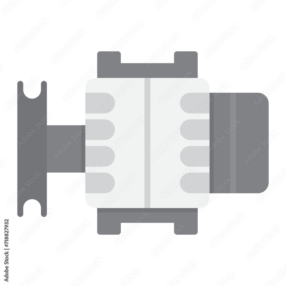 Alternator icon vector image. Can be used for Electric Circuits. Alternator icon vector image. Can be used for Electric Circuits.