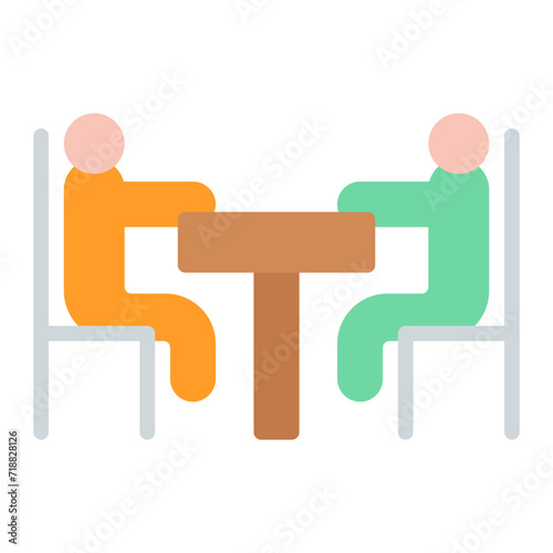 Meet icon vector image. Can be used for Prison.