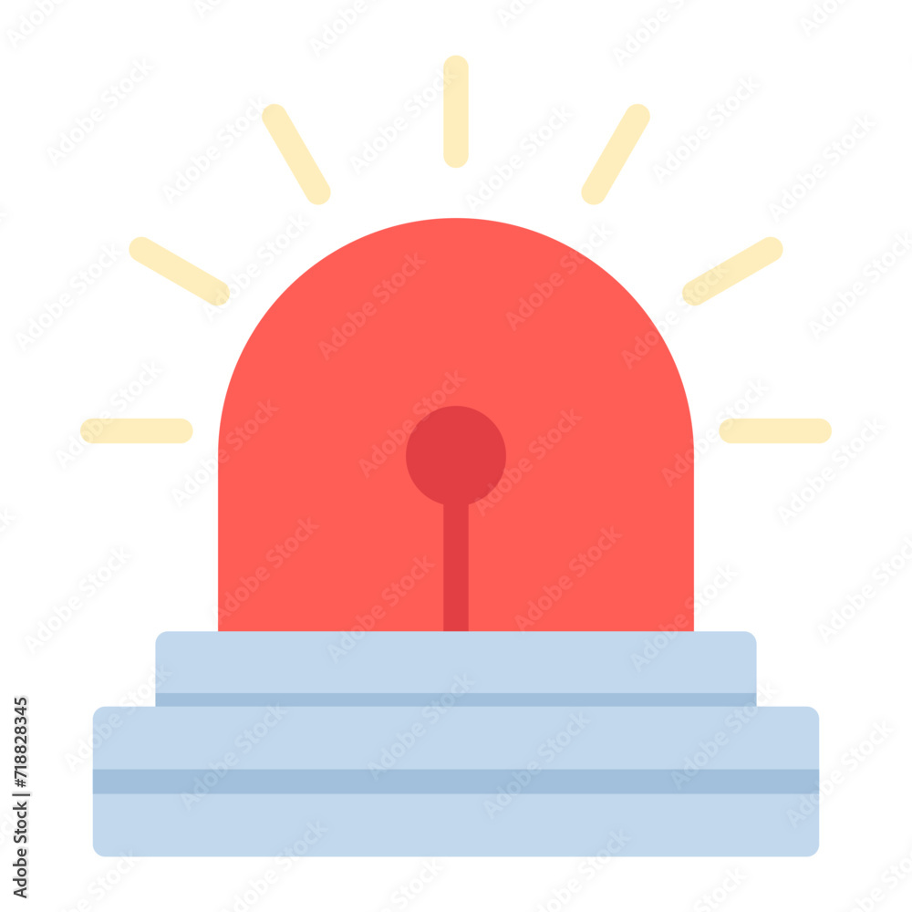 Siren icon vector image. Can be used for Prison. Siren icon vector image. Can be used for Prison.
