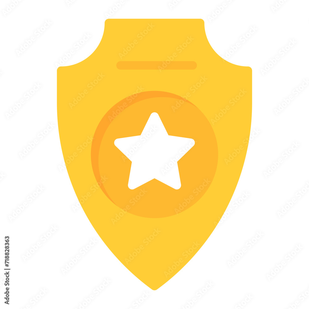 Police Badge icon vector image. Can be used for Prison. Police Badge icon vector image. Can be used for Prison.