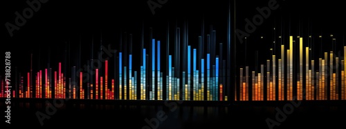 Stock color trading charts