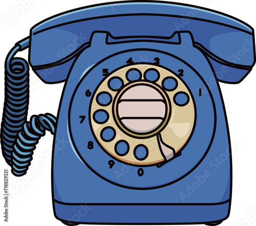レトロ電話（retro phone）(eps)