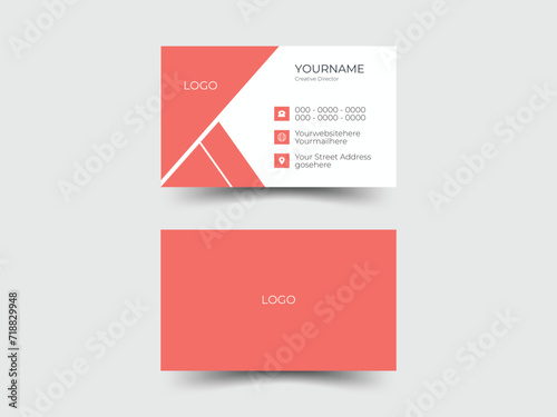Modern Business Card Abstract and Creative Business Card Template. 