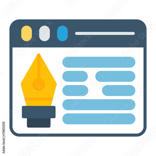 Web Design icon vector image. Can be used for Web Hosting.