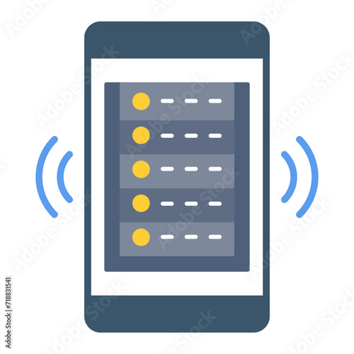 Server Control icon vector image. Can be used for Web Hosting.