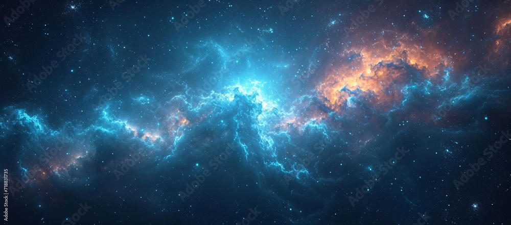 Obraz premium Aurora Borealis in Space: A Celestial Splendor for the Month of June Generative AI