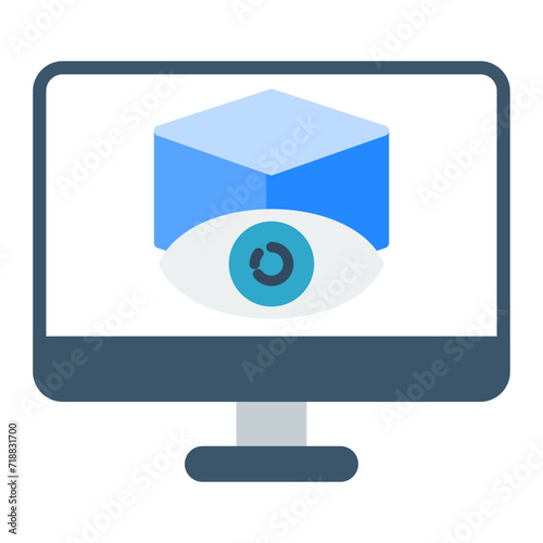 Monitoring Software icon vector image. Can be used for Web Hosting.