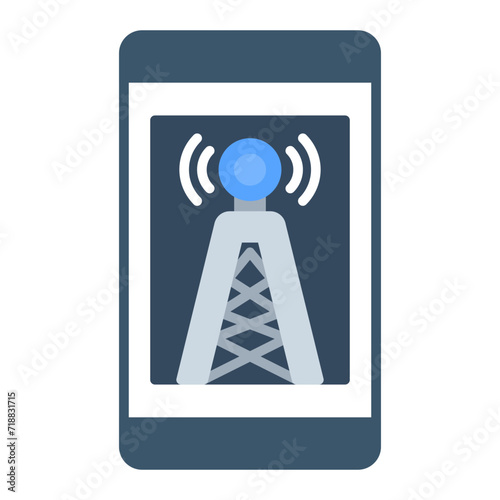 Mobile Network icon vector image. Can be used for Web Hosting.