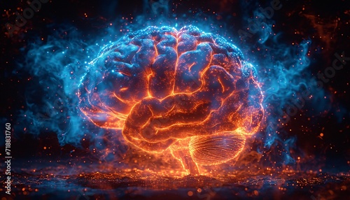 Neon Brain: Illuminating the Mind with Fire Generative AI