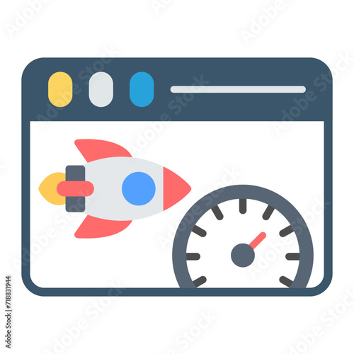 Fast Access icon vector image. Can be used for Web Hosting.