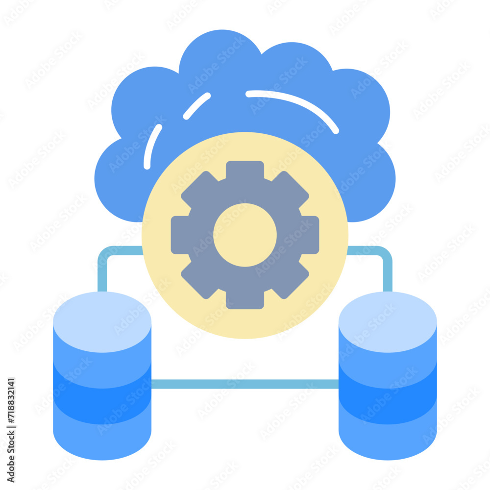 Database Connection icon vector image. Can be used for Web Hosting. Database Connection icon vector image. Can be used for Web Hosting.