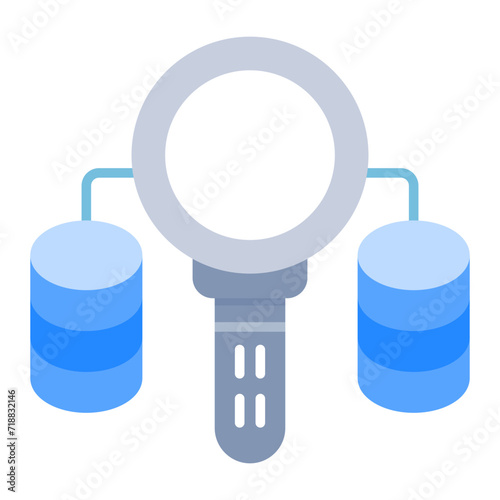 Database Scanning icon vector image. Can be used for Web Hosting.