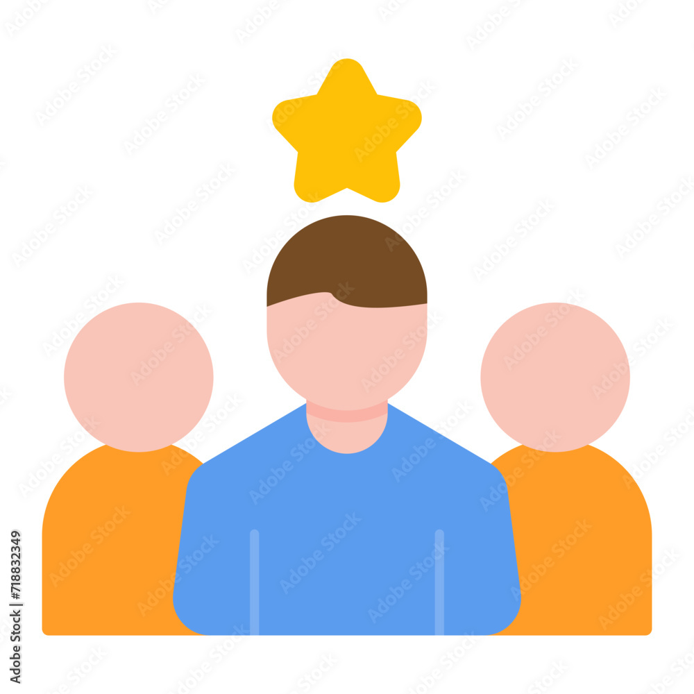 Team Leader icon vector image. Can be used for Business Management. Team Leader icon vector image. Can be used for Business Management.