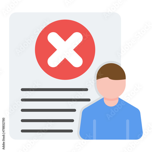 Getting Fired icon vector image. Can be used for Business Management.