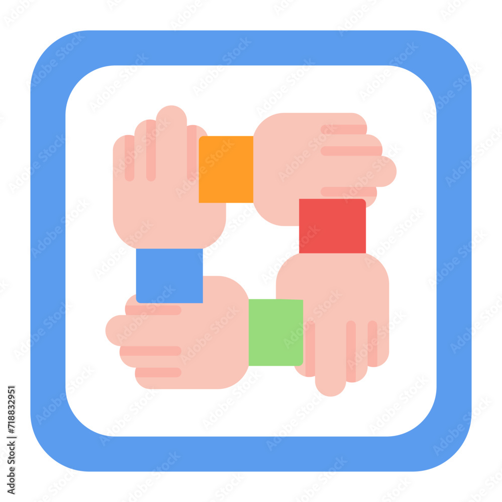 Cooperation icon vector image. Can be used for Business Management. Cooperation icon vector image. Can be used for Business Management.