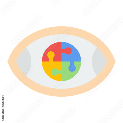 Business Vision icon vector image. Can be used for Business Management.