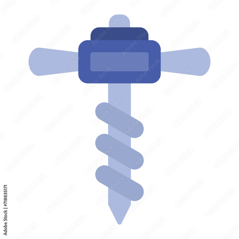 Drain Auger icon vector image. Can be used for Plumbing. Drain Auger icon vector image. Can be used for Plumbing.