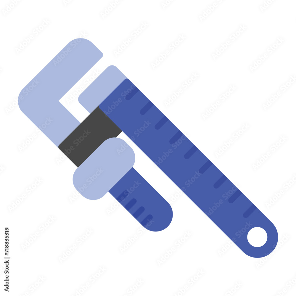 Pipe Wrench icon vector image. Can be used for Plumbing. Pipe Wrench icon vector image. Can be used for Plumbing.