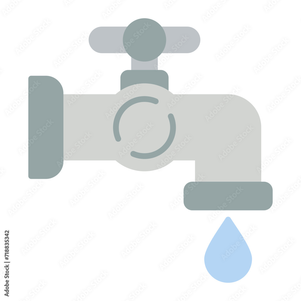 Faucet icon vector image. Can be used for Plumbing. Faucet icon vector image. Can be used for Plumbing.