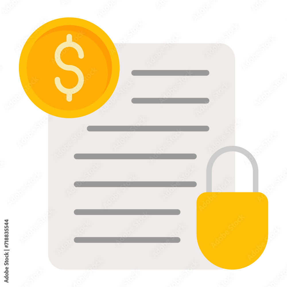 Unsecured Loan icon vector image. Can be used for Finance. Unsecured Loan icon vector image. Can be used for Finance.