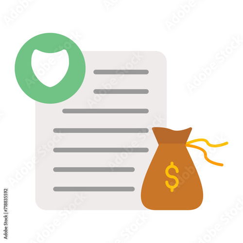 Personal Guarantee icon vector image. Can be used for Finance.