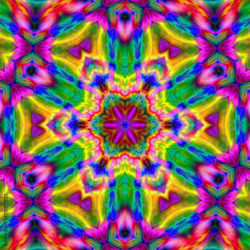 psychedelic background.  background screensaver.Magic graphics.Beautiful illustration. Bright flower. Abstract kaleidoscope  pattern.