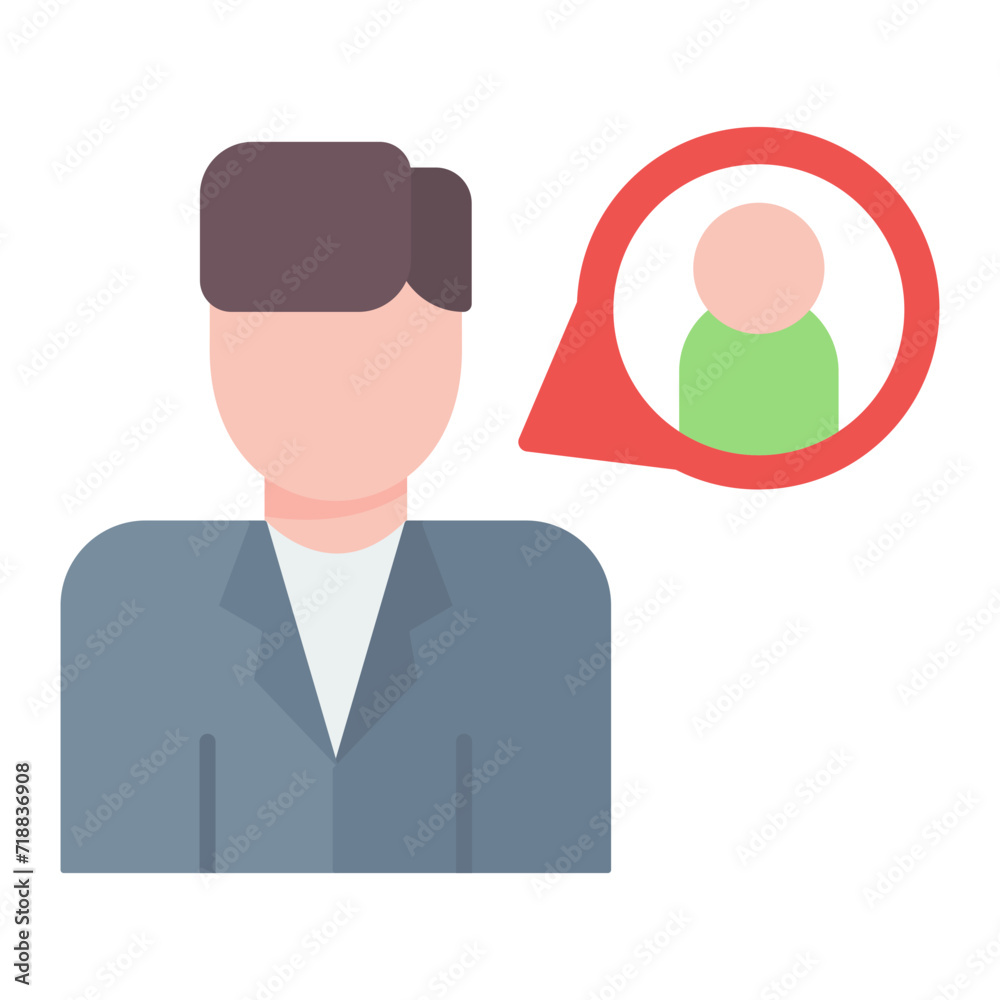 Hiring Manager Male icon vector image. Can be used for Recruitment Agency. Hiring Manager Male icon vector image. Can be used for Recruitment Agency.