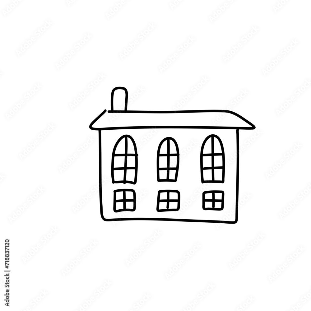 Hand drawn house Hand drawn house