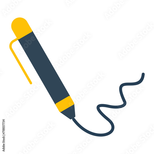 Feather icon vector image. Can be used for Creativity.