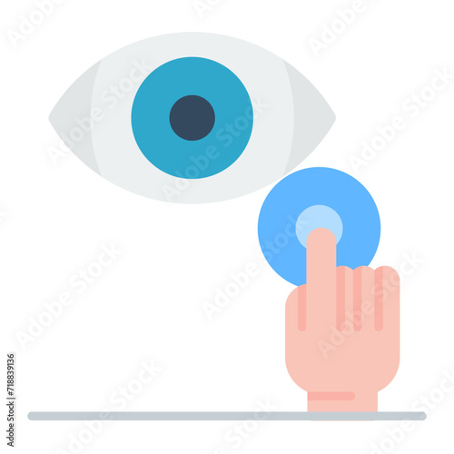 Soft Contact Lenses icon vector image. Can be used for Optometrist.