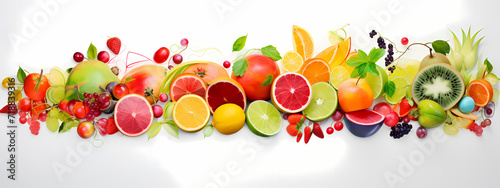 Exotic Slices: Summer's Colorful Fruit Medley © Manuel