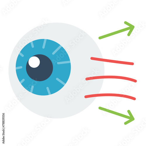 Ocular Hypertension icon vector image. Can be used for Optometrist.