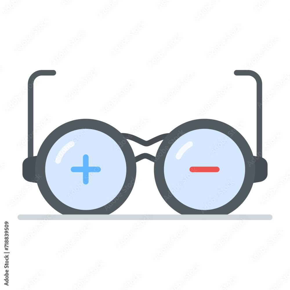 Glasses Prescription icon vector image. Can be used for Optometrist. Glasses Prescription icon vector image. Can be used for Optometrist.