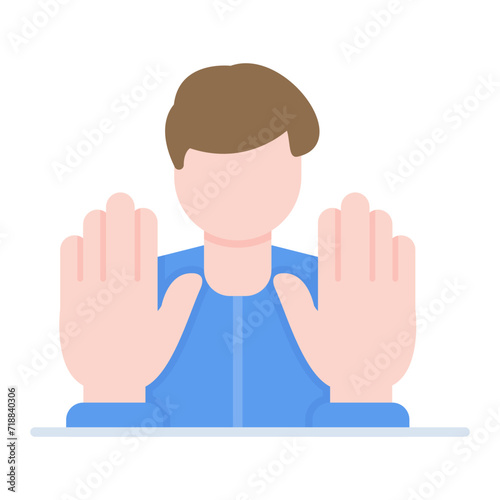 Touch Therapy icon vector image. Can be used for Alternative Medicine.